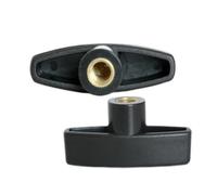 2 uds M6 M8 M10 65 # T tipo tuerca de ajuste de mano grande/tuercas de mango de cabeza de plástico tipo T perno de ciruela de madera(M6)