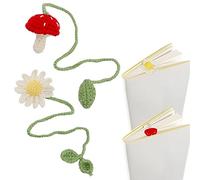 2 Uds Marcadores de Ganchillo, Lindos Plantas, Punto Personalizados, Páginas para Lectores, Profesores, Amantes de los Libros (2 Estilos)