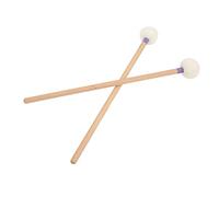 2 Uds Mazo de Tambor Multiusos Cabezal de Fieltro Palos de Mazo de Tambor Accesorios para Bombo, Timbales Y Tambores(Púrpura)