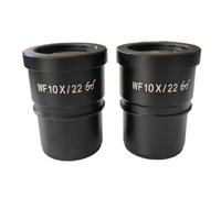 2 uds Microscopio estéreo ocular 10X Widefield 30MM lente de montaje óptico for Binocular Trinocular Repuestos para microscopios de laboratorio