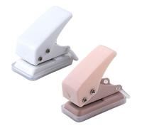 2 Uds Mini Perforadora, Perforadora Portátil, Accesorios Diy Flipbook, Herramientas Perforadoras De Papel, Suministros De Aprendizaje Y Oficina