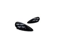 2 uds modelo de coche Compatible con faros Porsche Cayenne 2011-2014 Cayenne GTS faro proyector lente DRL accesorios de lámpara de cabeza