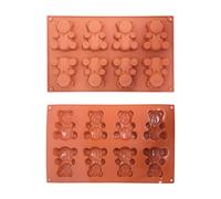 2 Uds Moldes De Osos, Moldes Divertidos De Dibujos Animados, Moldes De Silicona, Moldes Lindos, Herramientas Para Hornear