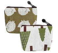 2 uds Monedero niño niña Monedero pequeño Lindo Monedero con Cremallera Dibujos Animados monederos pequeños para Mujer Cartera pequeña Tarjeta Llavero Cartera