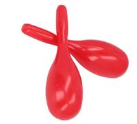 2 Uds Música Maracas Cuerpo ABS Ergonómico Buen Sonido de Percusión para KTV Fiesta Jardín de Infantes (rojo)