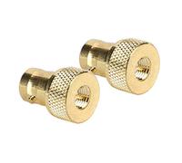 2 Uds Oro BNC a SMA Conector BNC Hembra a SMA Macho Convertir Conector Adaptador