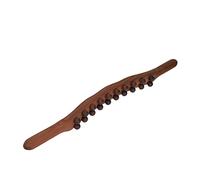 2 Uds Palo de Masaje con 20 Puntos de Masaje Palo de Madera Gua Sha Ajuste Trasero Palo de Raspado de Madera para Piernas Cintura