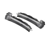 2 Uds Para A3 Para 8V Para S3 Para RS3 2013 2014 2015 2016 2017 2018 2019 2020 Luz LED Dinámica Intermitente Espejo Lateral Que Fluye Luz Señal Giro Luces Indicador(Smoked)
