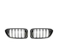 2 uds parrillas delanteras de riñón para coche rejilla de carreras de listones de doble línea Compatible con Serie 6 GT G32 630I 640I 620D 640D XDrive 2017-2019(Glossy Black)