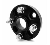 2 Uds PCD 4x108 CB 63,4mm Adaptador De Ensanchamiento Espaciador Rueda Coche Para Ford Para Ecosport Para Fiesta Para Mustang 1974-1993(Black-25mm)