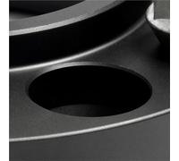 2 Uds PCD4x100 CB54.1 Espaciadores De Rueda De Coche Para Kia Para KX Cross 4 Agujeros Adaptador De Ensanchamiento De Cubo De Aleación De Aluminio Forjado Kit extendido(Black 20mm)