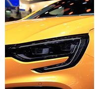 2 uds película Protectora de Faros Delanteros de Coche Ahumado Negro Tinte Envoltura de Vinilo Transparente TPU Pegatina, para Renault Megane 4 2017-presente