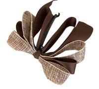 2 uds pinza for el pelo de plátano Retro parte posterior la cabeza lazo elegante Vertical tocado cola caballo pasador horquilla