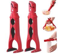 2 uds pinzas para placa caliente 3 en 1 silicona antiescaldaduras soporte para cuenco Clip abridor de botellas