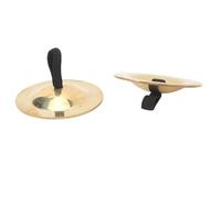 2 Uds Platillos para Dedo Latón Fácil Agarre Instrumento de Campana para Dedo 5,5 Cm para Fiesta de Baile Vacaciones