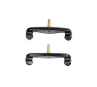 2 uds práctico 3/4 4/4 1/2 1/4 1/8 violín ajustable hombro resto pies de goma accesorios violín (Color : Black 4/4 3/4)