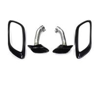 2 Uds Puntas Silenciador Escape Acero Inoxidable Coche Accesorios Repuesto Boquilla Tubo Para BMW X6 E71 2008-2014(Black Set B)