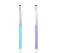 2 Uds Puntero Telescópico para Profesores, Puntero Telescópico con Función de Escritura Capacitiva Puntero de Pizarra Blanca para Profesores Presentación en el Aula (Púrpura y Azul)