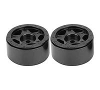 2 uds RC cubo de rueda de aleación de aluminio para Axial SCX24 90081 1/24 RC piezas de actualización de coche (Negra)