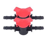 2 Uds Regulador de Flujo ABS Válvula de Control de Líquido de Plástico Válvula de Parada de Agua Bomba de Agua Válvula Recta (Regulador de flujo de 8MM)