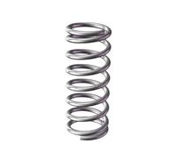 2 Uds. Resortes de compresión mecánicos fuertes antifatiga de acero con resorte de 65Mn, diámetro del alambre 5mm, diámetro exterior 35mm, longitud 30-150mm, 5x35x90mm