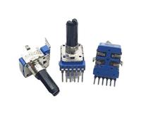 2 uds RK12 tipo Vertical dúplex B10K B50K C20K A20K A50K B103 B503 C203 A203 A503 potenciómetro 6Pin medio eje 18MMF(C20K C203)