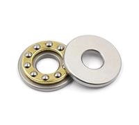 2 uds rodamiento de bolas de empuje Axial plano 3 en 1 F2-6M F3-8M F4-10M F5-10M F6-12M F7-17M F8-16M F10-18M rodamiento de bolas Axial de Metal(F8-16m 8x16x5)