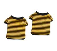 2 uds Ropa de Fiesta para Perros, Ropa para Perros, Blusa Amarilla con Lazo, suéteres para Perros pequeños, Chaleco para Perros, Ropa de Verano para Mascotas pequeñas D