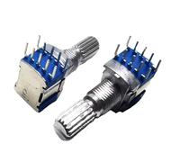 2 uds RS1010 interruptor de banda interruptor giratorio interruptor de cambio de marchas 1 polo 5 posiciones flor shalf 20mm