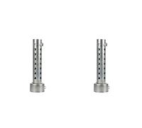 2 Uds Silenciador Universal para Motocicleta Can DB Killer Silenciador Deflector Inserto Plateado 42mm Herramientas de Modificación del de Escape
