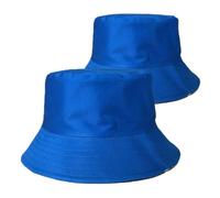 2 Uds Sombrero Con Forma De Cubo For Hombres Y Mujeres Al Aire Libre Plegable Gorra Pescador Portátil Para Hombre y Mujer(Dark Blue)