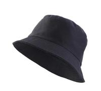 2 uds, sombrero de cubo plegable sólido Unisex, protección solar for exteriores, for el sol, gorra pescador playa al aire libre Para Hombre y Mujer(Black)