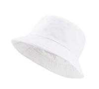 2 uds, sombrero de cubo plegable sólido Unisex, protección solar for exteriores, for el sol, gorra pescador playa al aire libre Para Hombre y Mujer(WHITE)