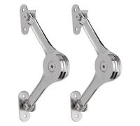 2 uds soporte de tapa bisagra elevador amortiguador bisagras plegables se mantiene con Cierre Suave for puerta armarios