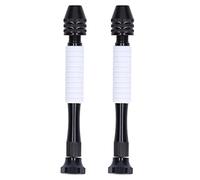 2 Uds., Taladros Giratorios Manuales, Pinza Ajustable de Mano, Broca, Portabrocas, Herramienta de Perforación Manual, Rango de Sujeción de 0,3 a 3,2mm