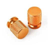 2 uds Tapas de Válvula de Neumático para Bajaj Pulsar 200 NS/200 RS/200 AS Das, Tapones Rueda Coche Cubierta de neumático de Rueda, Aluminio,Orange