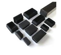 2 uds., Tapas rectangulares de plástico Negro for Extremos Ciegos, Tapones de Tubo de Acero, Tapones de inserción, tapón de 10x20mm-150x200mm, Varios tamaños (Color : 50x150mm, Tamaño : 2pcs)