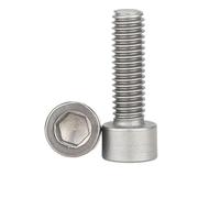 2 uds TC4 aleación de titanio cabeza en forma copa tornillo hexagonal cilíndrica DIN912 M2M3M4M5M6M8 M2.5 tapa(M4x6 2PCS)