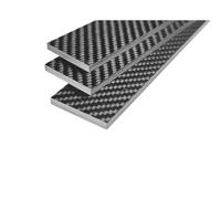 2 uds. Tira de lámina tablero fibra carbono 3K plana | 2 uds. Tablero de fibra de carbono 3K 0,5/1,0/1,5/2,0/3... 5/4,0/6mm tira de hoja plana