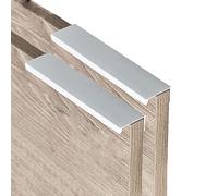 2 uds Tiradores ocultos Manijas de armario invisible Manillas de cajón picaportes de cocina mango ?de muebles,Asas de gabinete pomo puerta para dormitorio (200mm,blanco brillante)
