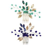 2 Uds Tocado De Hoja Accesorios Nupciales Para El Cabello De Boda Peine Retro Horquillas Para El Cabello Para Mujer Accesorios Decorativos Para El Cabello Accesorios Para Niñas