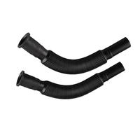 2 Uds Tubo de Drenaje de Lavabo Flexible Manguera de Drenaje de Fregadero Tubo de Extensión de Tubería de Agua de PVC Flexible para Cocina Baño Baño Fregadero Drenaje de Alcantarillado Negro