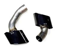 2 Uds Tubo Escape Coche Acero Inoxidable Tuning Silenciador Punta Accesorios Boquilla Para BMW X5 F15 28i 35i(Silver 35i)