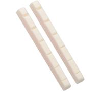 2 Uds Tuerca De Guitarra Eléctrica Ranurada De Hueso Rápida Y Fácil De 42mm Parte Inferior Plana Para Herramienta De Reparación De Fondos Planos De 6 Cuerdas Tuerca de Guitarra Kit