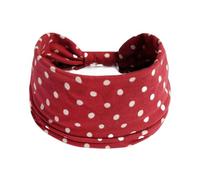 2 uds turbantes con nudo Yoga envoltura elástica for la cabeza diadema for mujer diademas anchas accesorios de bandas for el cabello Para Mujer(Red)