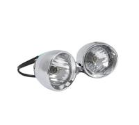 2 Uds Universal DC 12V 4 "Carcasa Faro Tipo Bala Motocicleta | Foco Delantero LámPARA Antiniebla Puntual Luz Ámbar Cromada