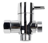 2 uds válvula de ángulo grifo 3 vías G1/2 adaptador interruptor tres funciones conector cabezal accesorios baño para bafieras y duchas