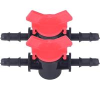 2 Uds Válvula Reguladora de Flujo ABS para Líquidos Válvula de Control de Agua y Parada de Flujo para Bomba de Agua Válvula Recta 8 mm