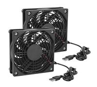 2 Uds Ventilador Con Cubierta De Ordenador PC Ventilador De Refrigeración De Ordenador 5V USB Ventilador Enfriador De PC Ventiladores Con Cubierta Disipación De Calor Silenciosa A 18dBA Para Enrutador
