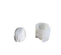 2 uds Vintage Retro Mini moldes for velas de coche DIY dibujos animados vela perfumada fabricación hecha a mano jabón creativo Van molde silicona Decoración para Velas Aromáticas y Jabones